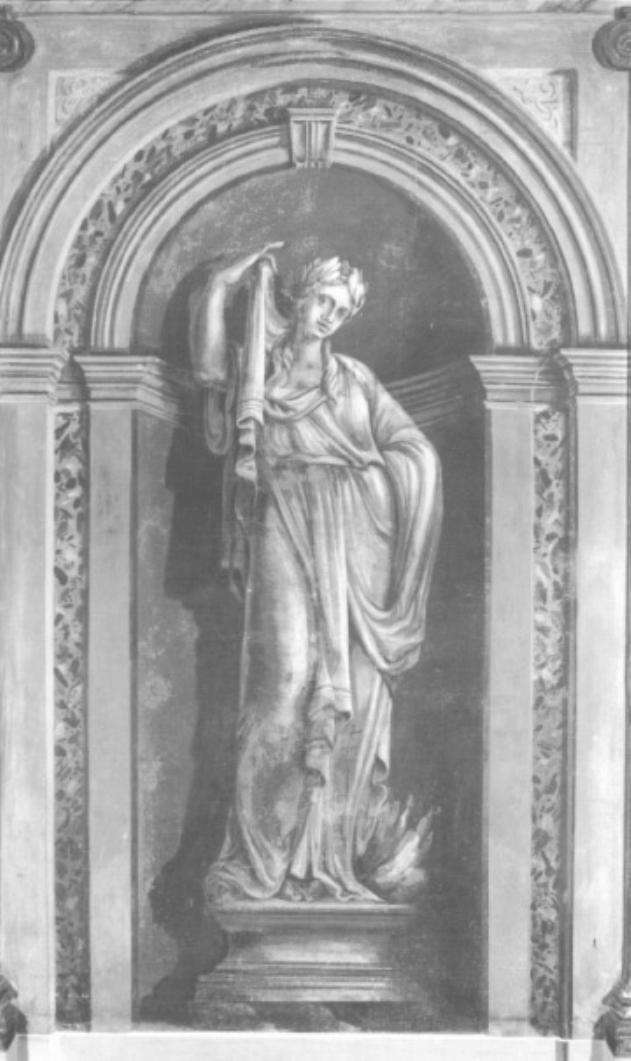 finta nicchia con statua (dipinto) di Lasinio Basilio - ambito trevigiano (sec. XVIII)