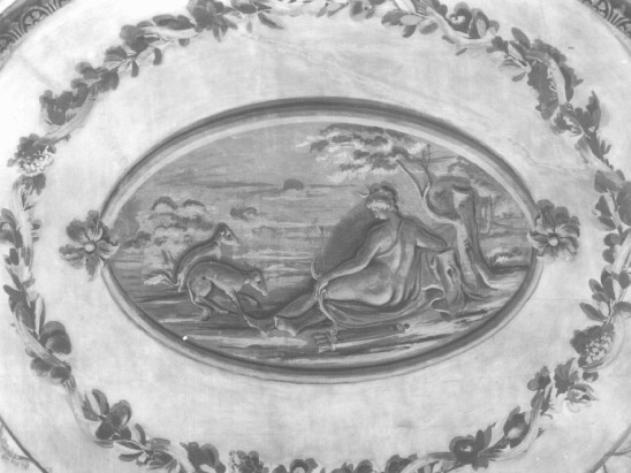 Diana cacciatrice (dipinto) di Lasinio Basilio - ambito trevigiano (sec. XVIII)