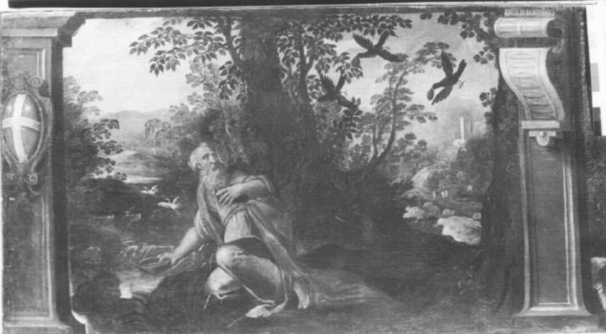 Elia sfamato dai corvi (dipinto) di Toeput Ludovico Detto Pozzoserrato (sec. XVI)