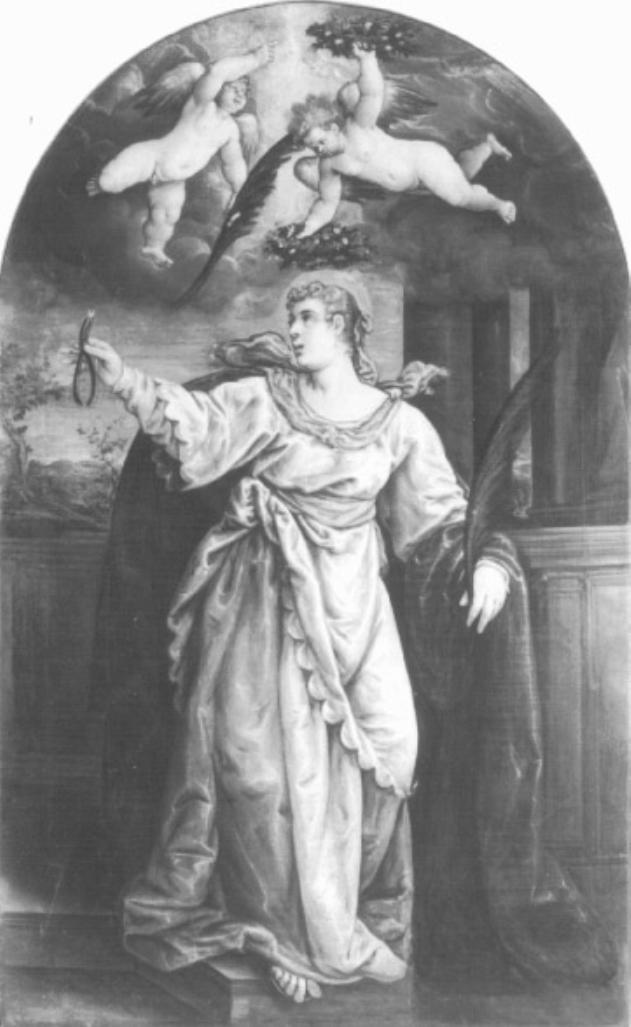 Santa Apollonia (dipinto) di Dal Ponte Leandro detto Leandro Bassano (attribuito) (fine sec. XVI)
