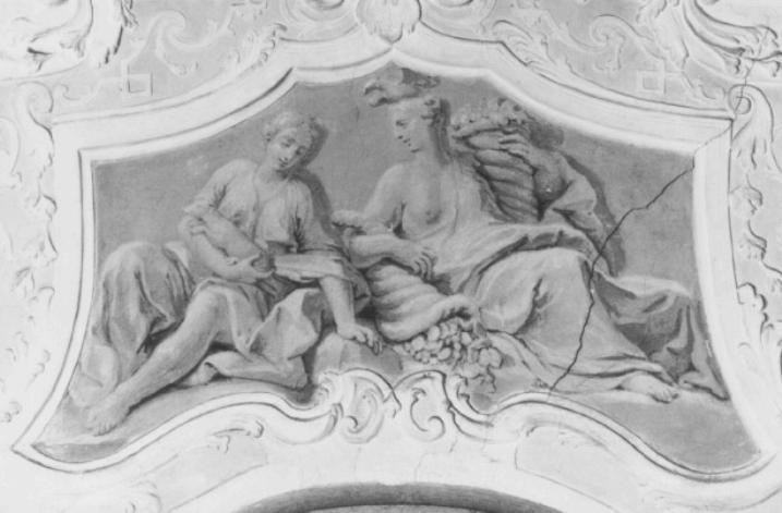 figure femminili (dipinto) - ambito veneto (primo quarto sec. XVIII)