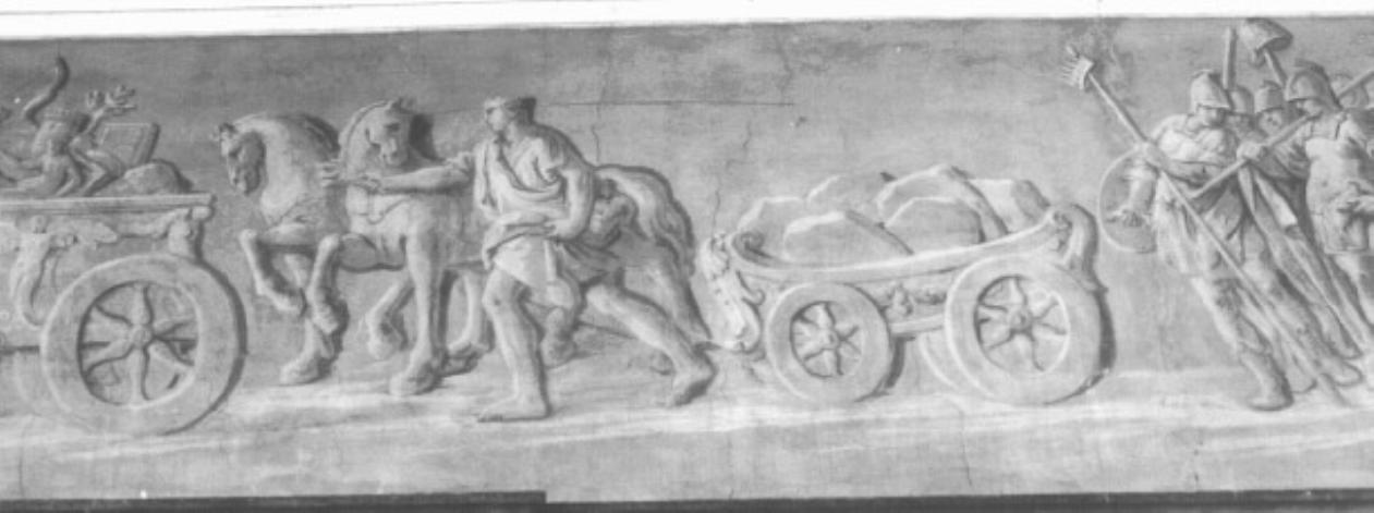 Scene di trionfo romano (dipinto) - ambito veneto (primo quarto sec. XVIII)
