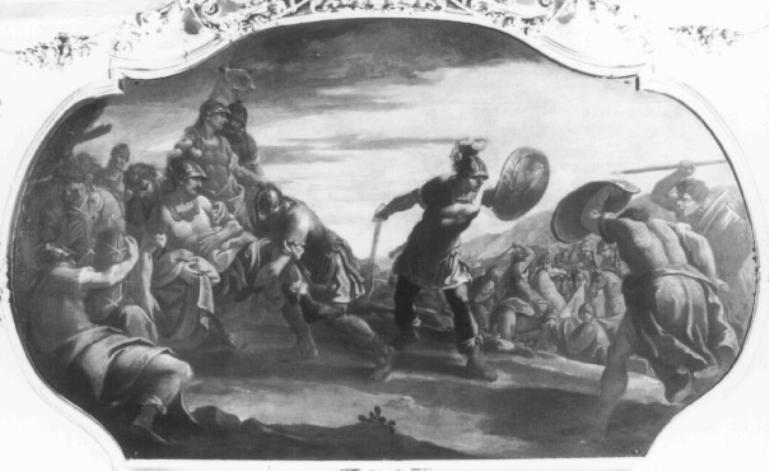 battaglia (dipinto) di Marieschi Jacopo detto Jacopo di Paolo (attribuito) (primo quarto sec. XVIII)