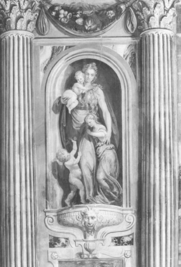 allegoria della Carità (dipinto) di Caliari Benedetto (fine sec. XVI, sec. XVIII)