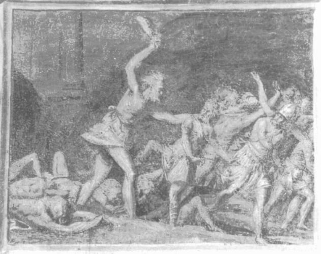 Caino uccide Abele (dipinto) di Caliari Benedetto (fine sec. XVIII)