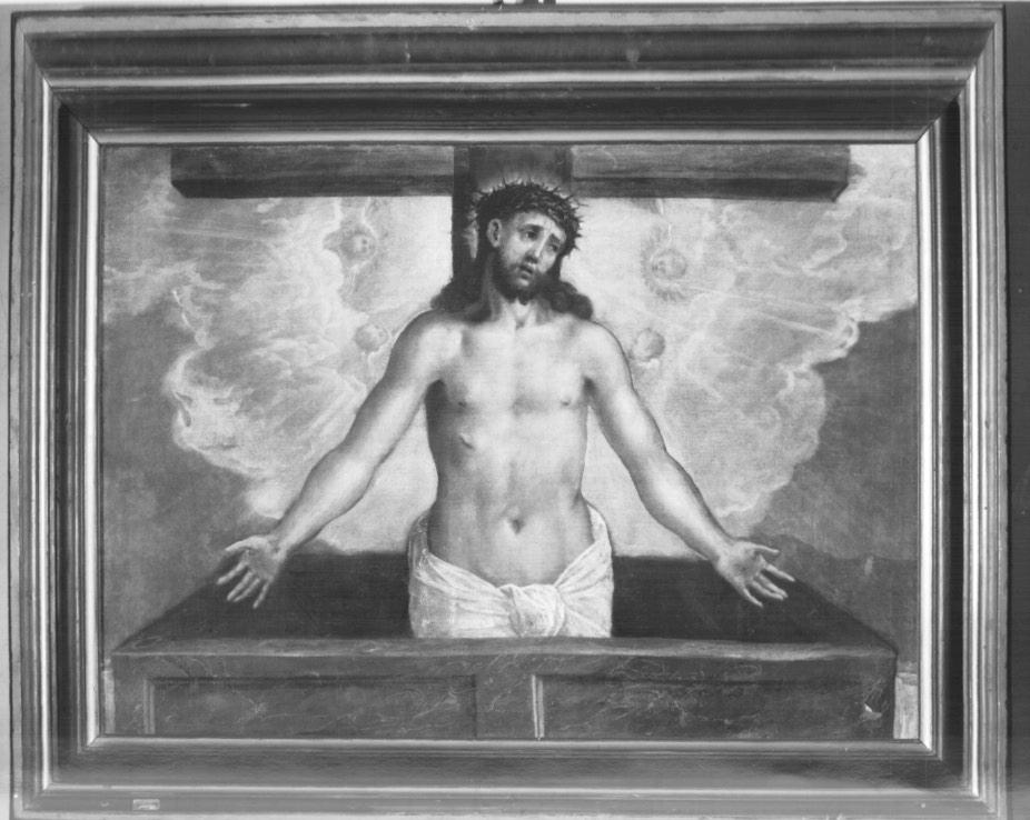 Cristo nel sarcofago (dipinto) - ambito veneto (primo quarto sec. XVII)