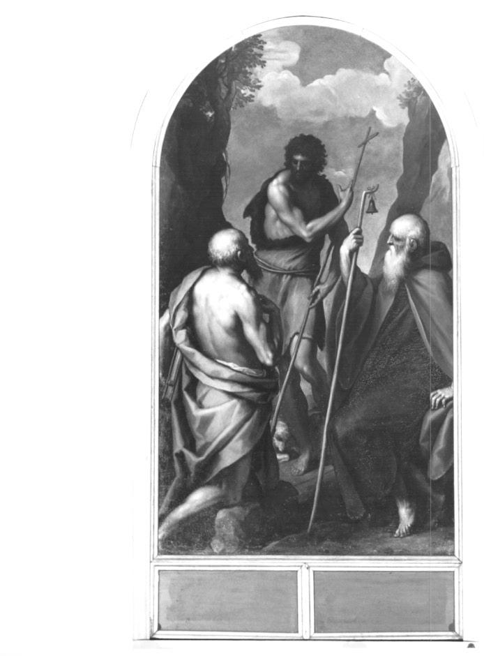 San Giovanni Battista, San Girolamo, Sant'Antonio Abate (dipinto) di Negretti Jacopo detto Palma il Giovane (sec. XVI)