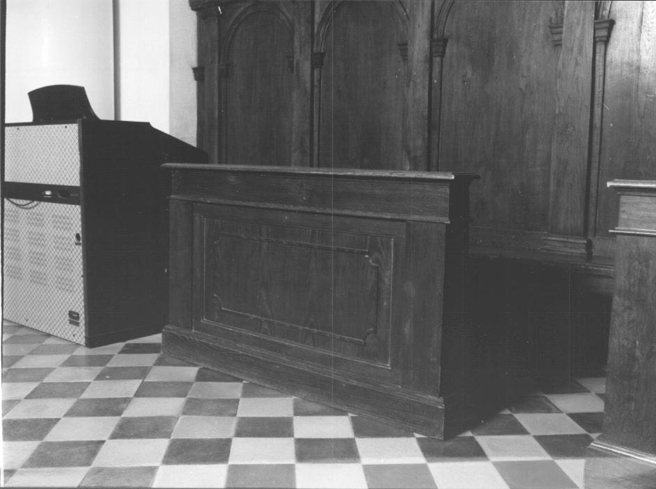 banco da chiesa - ambito trevigiano (seconda metà sec. XIX)