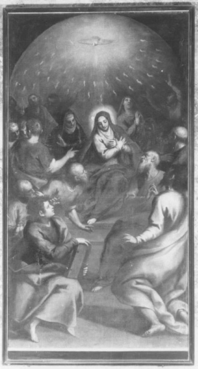 Pentecoste (dipinto) di Negretti Jacopo detto Palma il Giovane (sec. XVII)