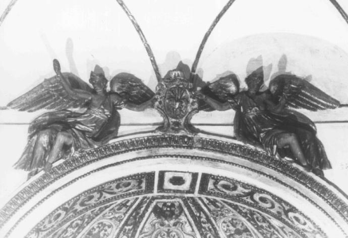 angelo reggistemma (scultura, serie) - bottega veneziana (sec. XVII)