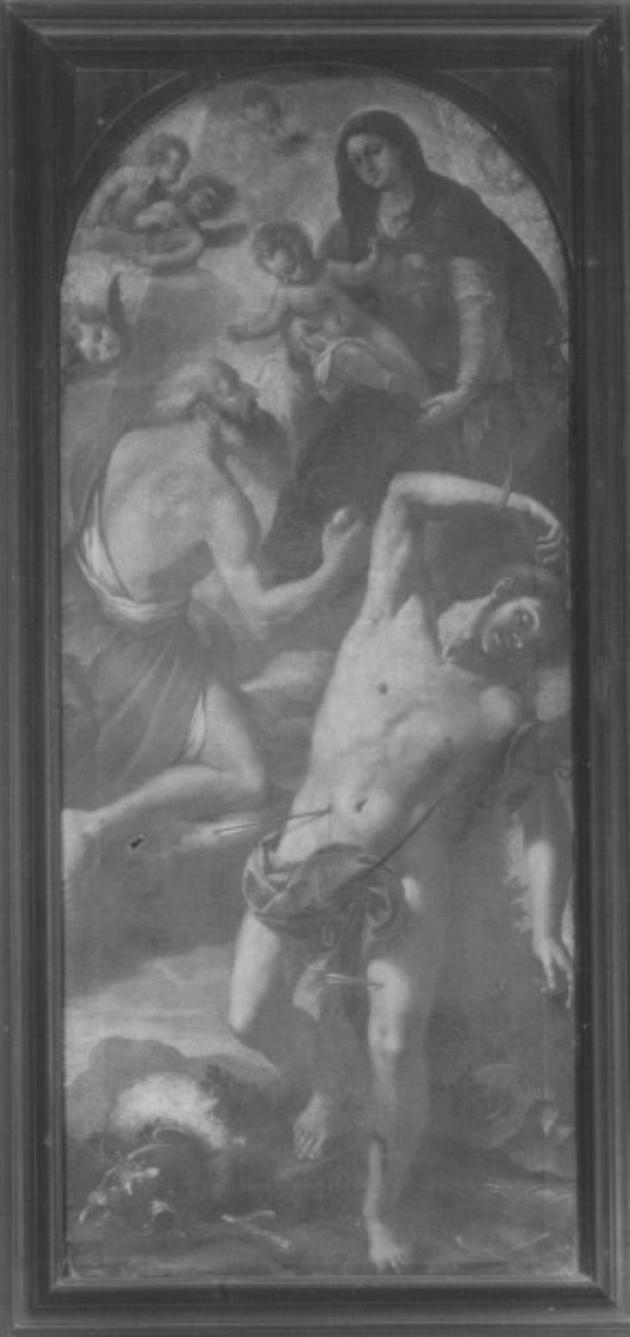 Vergine col bambino; San Sebastiano; San Girolamo (dipinto) - ambito veneziano (sec. XVII)
