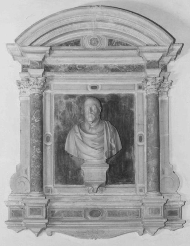 busto ritratto di Giacomo Melchiori (scultura) di Vittoria Alessandro (attribuito) (sec. XVII)