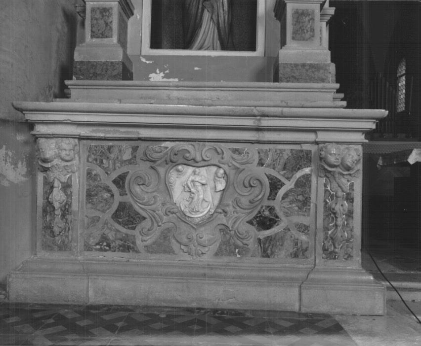 mensa d'altare - ambito veneto (fine/inizio secc. XVII/ XVIII)