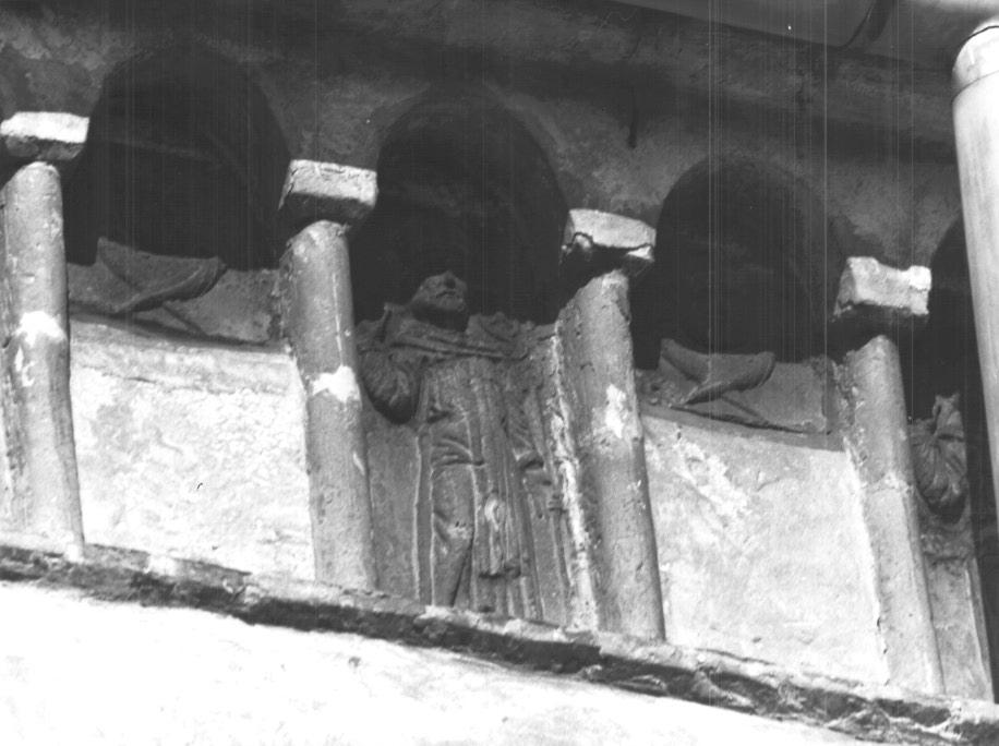 motivo decorativo con cherubino (formella) - ambito veneto (sec. XV)