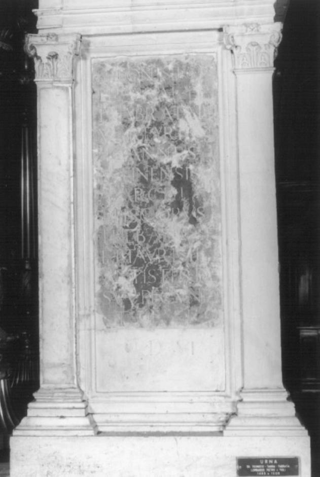 iscrizione (lapide tombale) di Lombardo Pietro (cerchia) (sec. XVI)