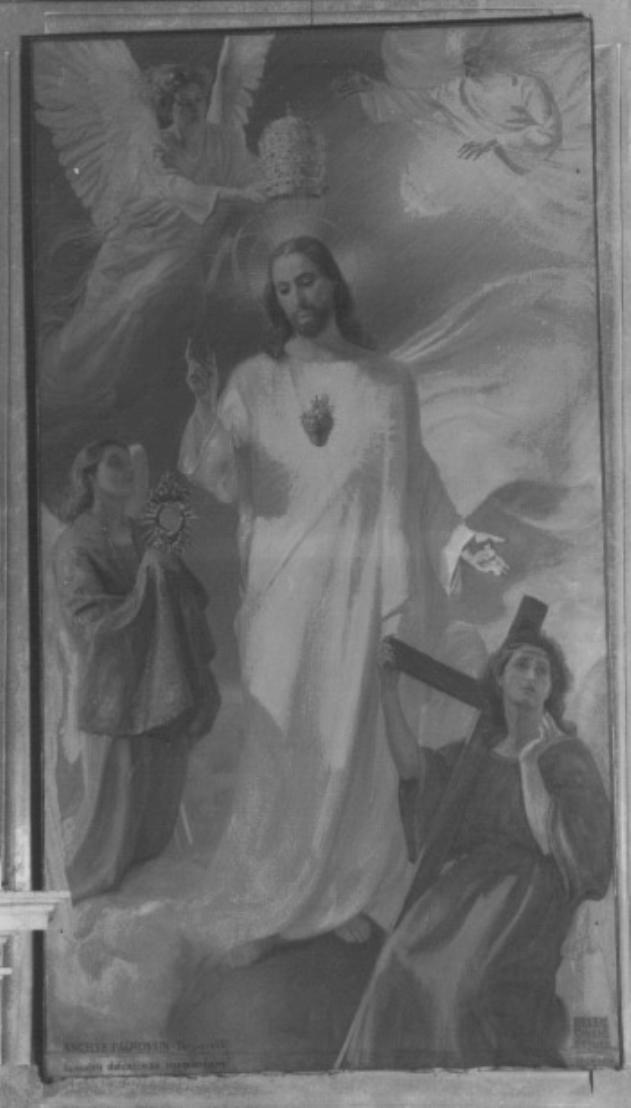 Sacro Cuore di Ges- Cristo (dipinto) - ambito Italia settentrionale (sec. XX)
