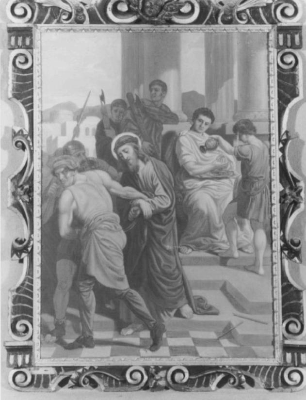 Gesu' e' condannato a morte (dipinto) di Reinhard Heinrich - ambito veneziano (fine sec. XIX)