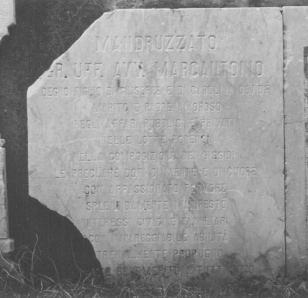 lapide - ambito veneto (primo quarto sec. XX)