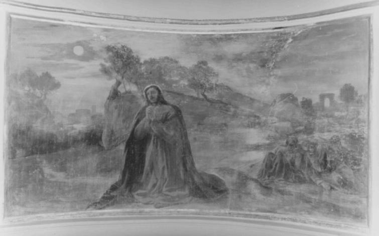 Gesu' nell orto degli ulivi (dipinto) di Mayer Ludwig - ambito viennese (sec. XIX)