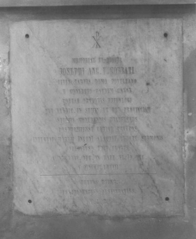 lapide - produzione veneta (sec. XIX)