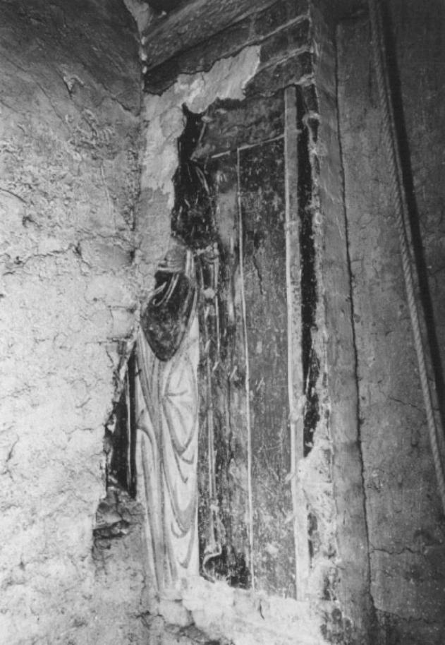 Figura paludata (un santo ?) (dipinto) - ambito veneto (sec. XIII)