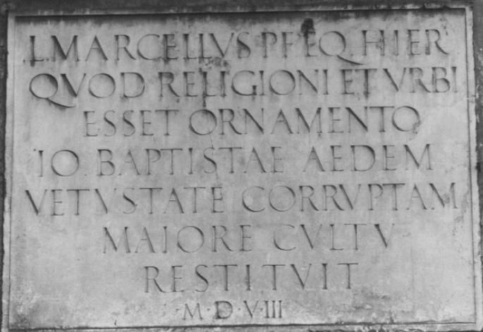 lapide - ambito veneto (sec. XVI)