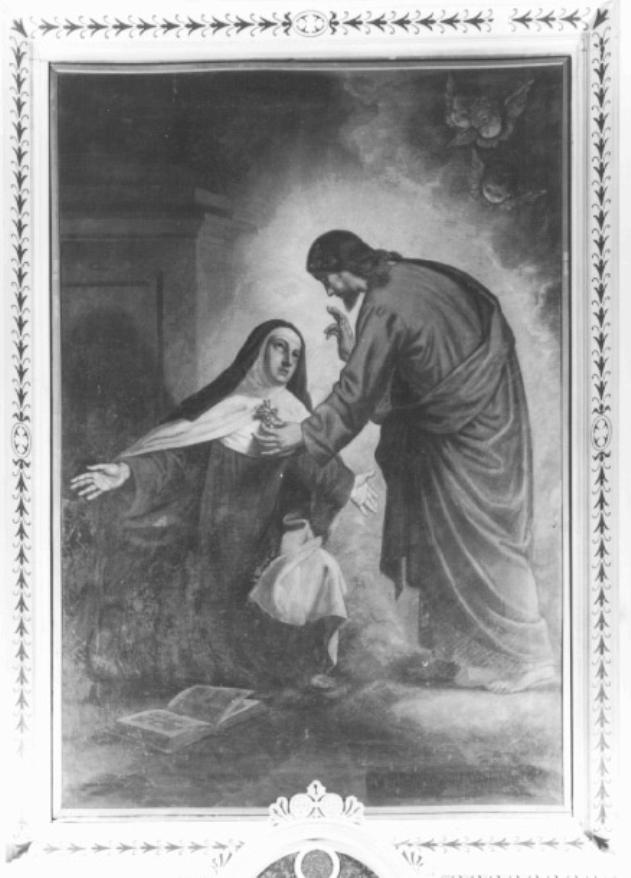Benedizione di Cristo ad una Santa monaca (dipinto) di Reinhard Heinrich (sec. XX)