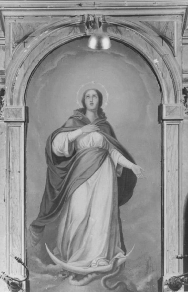 Madonna (dipinto) di Linzi Carlo (sec. XX)