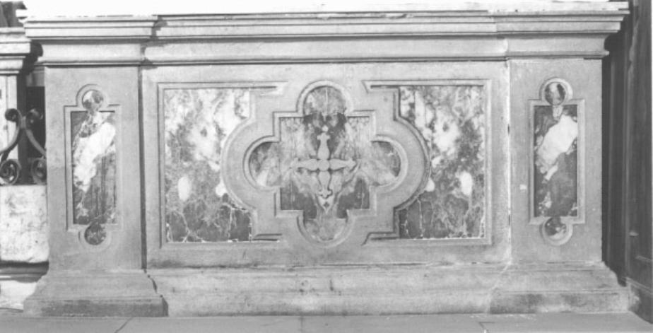 mensa d'altare, elemento d'insieme - ambito veneto (prima metà sec. XVII)