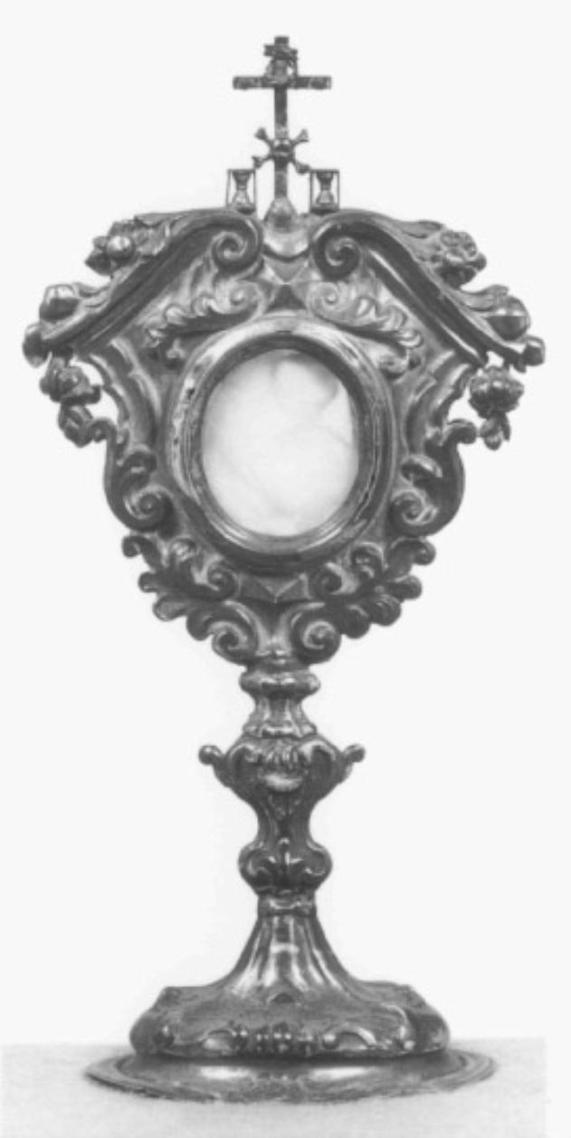 reliquiario - a ostensorio - ambito veneto (prima metà sec. XVIII)