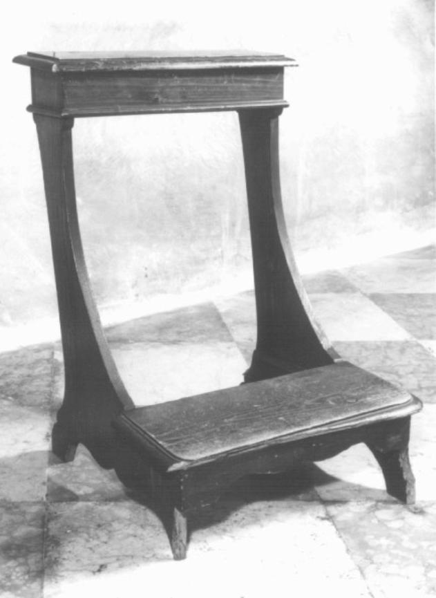inginocchiatoio - ambito veneto (sec. XIX)