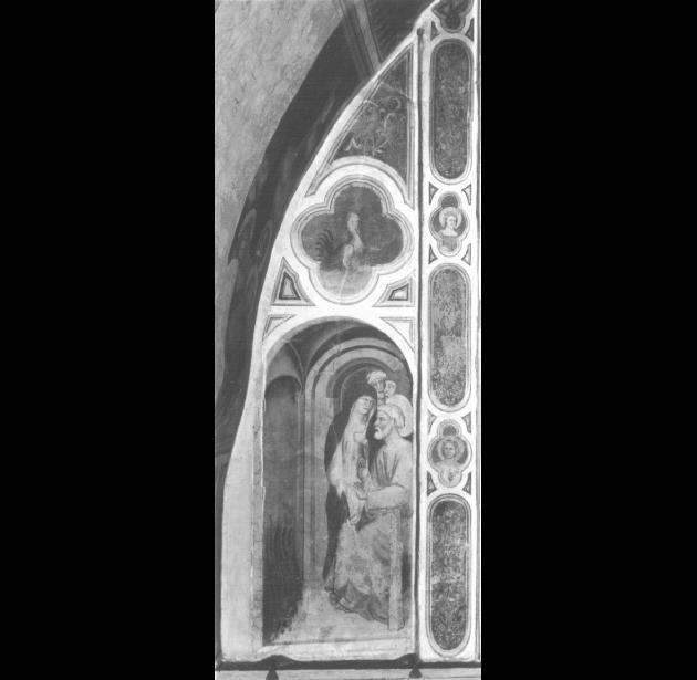 Pietro rinnega Cristo/ Gallo che canta (dipinto) di Avanzo Jacopo (attribuito) - ambito veronese (sec. XIV)