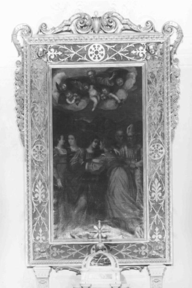 Visitazione (dipinto) di Bellini Giovanni (maniera) (sec. XVI)