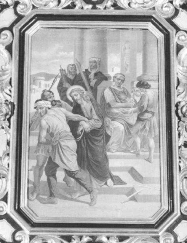 stazione I: Gesù condannato a morte (dipinto) - ambito veneto (inizio sec. XX)