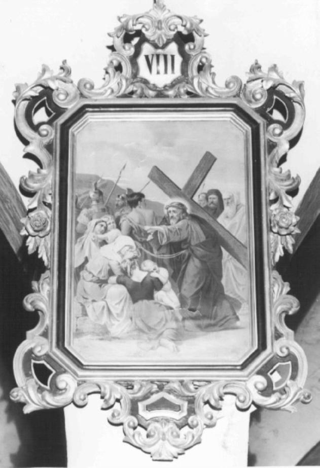 stazione VIII: Gesù consola le donne di Gerusalemme (dipinto) - ambito veneto (inizio sec. XX)