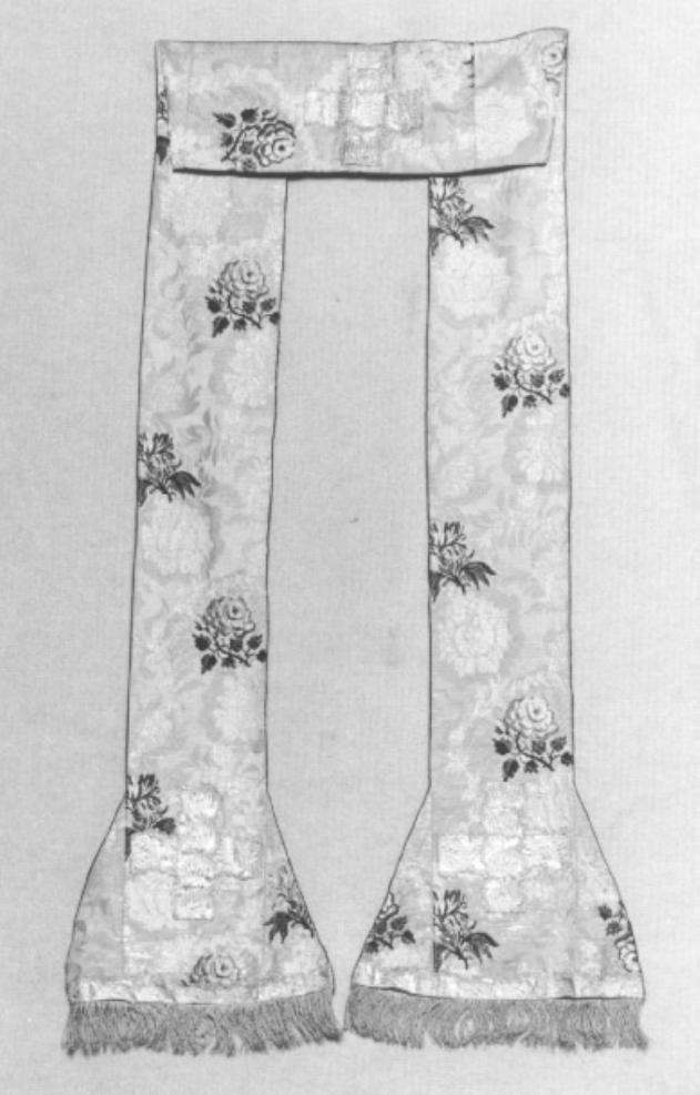 stola, elemento d'insieme - ambito veneto (sec. XVIII)