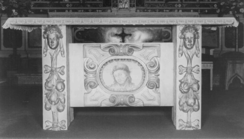 Abside centrale (mensa d'altare) di Jacopo da Vicenza (sec. XVII)