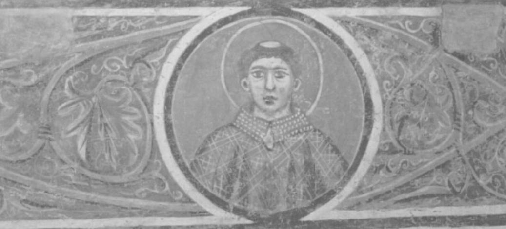 medaglione con busto di San Ludovico da Tolosa (dipinto) - ambito trevigiano (seconda metà sec. XIX)