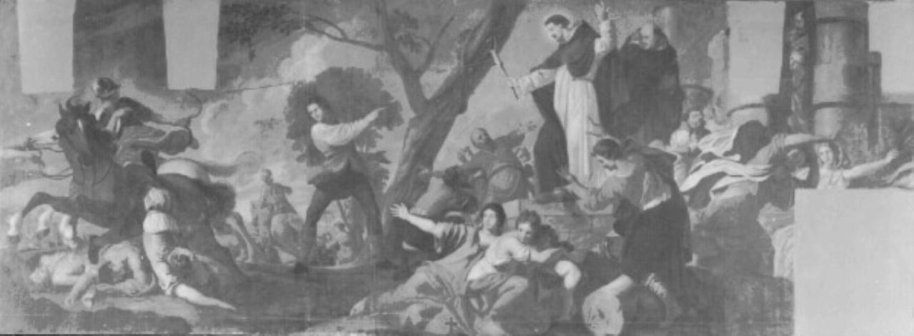 crociata contro gli Albigesi (dipinto) di Petrelli Giacomo - ambito veneziano (sec. XVII)