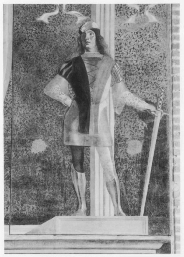 scudiero (dipinto) di Pennacchi Girolamo (bottega) - ambito trevigiano (secc. XV/ XVI)