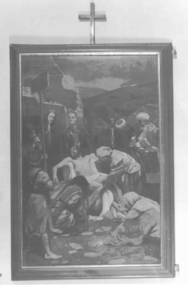 Trasporto al santo sepolcro (dipinto) di Pomi Alessandro - ambito veneto (sec. XX)
