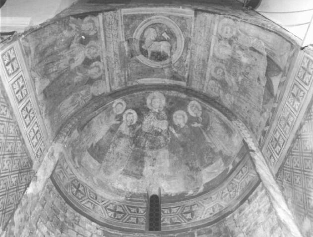 Cristo tra gli Apostoli/ altri (dipinto, ciclo) - ambito veneto (fine/inizio secc. XII/ XIII)