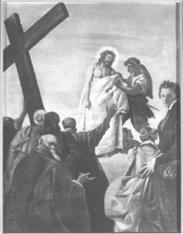stazione X: Gesù spogliato e abbeverato di fiele (dipinto) di Caliari Paolo Detto Paolo Veronese (maniera) - ambito veneto (ultimo quarto sec. XVI)