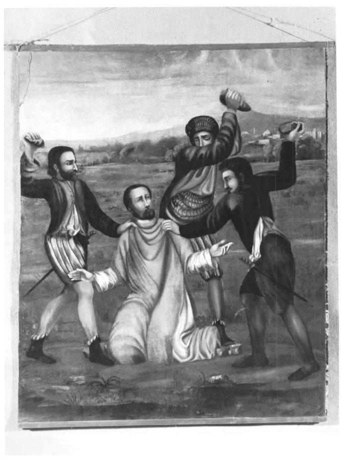 martirio di santo Stefano (dipinto) - ambito boliviano (sec. XVII)