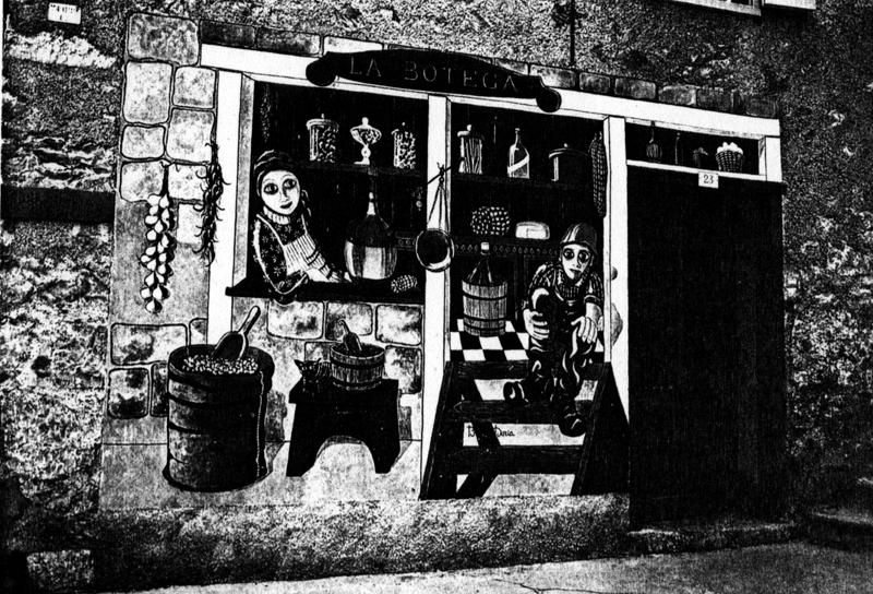 La Bottega di Alimentari (dipinto) di Doria Bruna (attribuito) - ambito veneto (sec. XX)