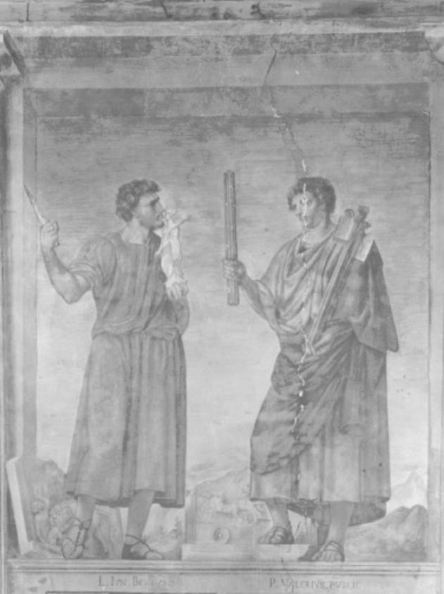 L. Giunio Bruto/ P. Valerio Publicula (dipinto) di Gualtiero Padovano Detto Gualtieri Dell'arzere (sec. XVI)