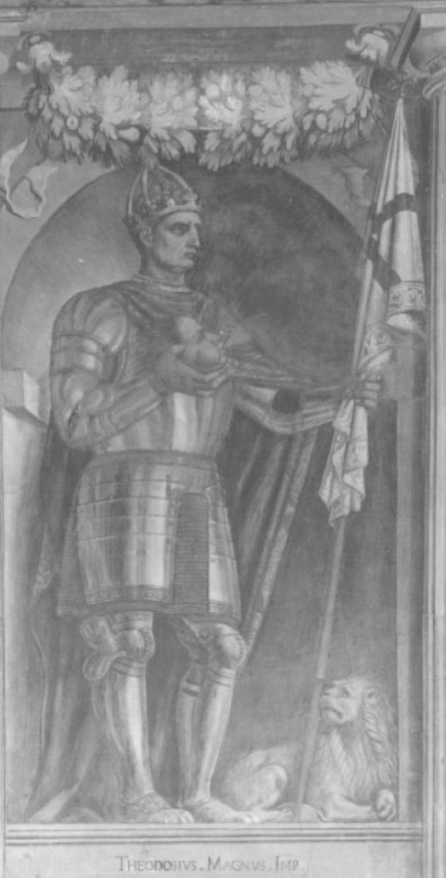 Teodosio Magno (dipinto) di Campagnola Domenico (sec. XVI)
