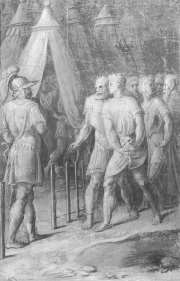 Trasporto della testa di Asdrubale (dipinto) di Stefano Dall'arzere (sec. XVI)