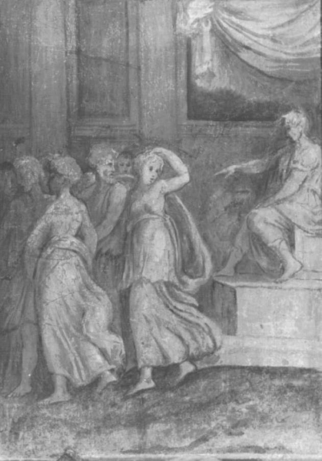 Pompeo Magno scaccia le donne (dipinto) di Stefano Dall'arzere (sec. XVI)