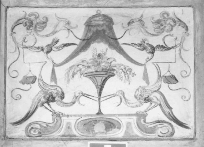motivi decorativi a grottesche (dipinto) - ambito veneto (sec. XVII)